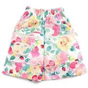 Chanel 1995 Spring Camlia-print diamond-quilted shorts