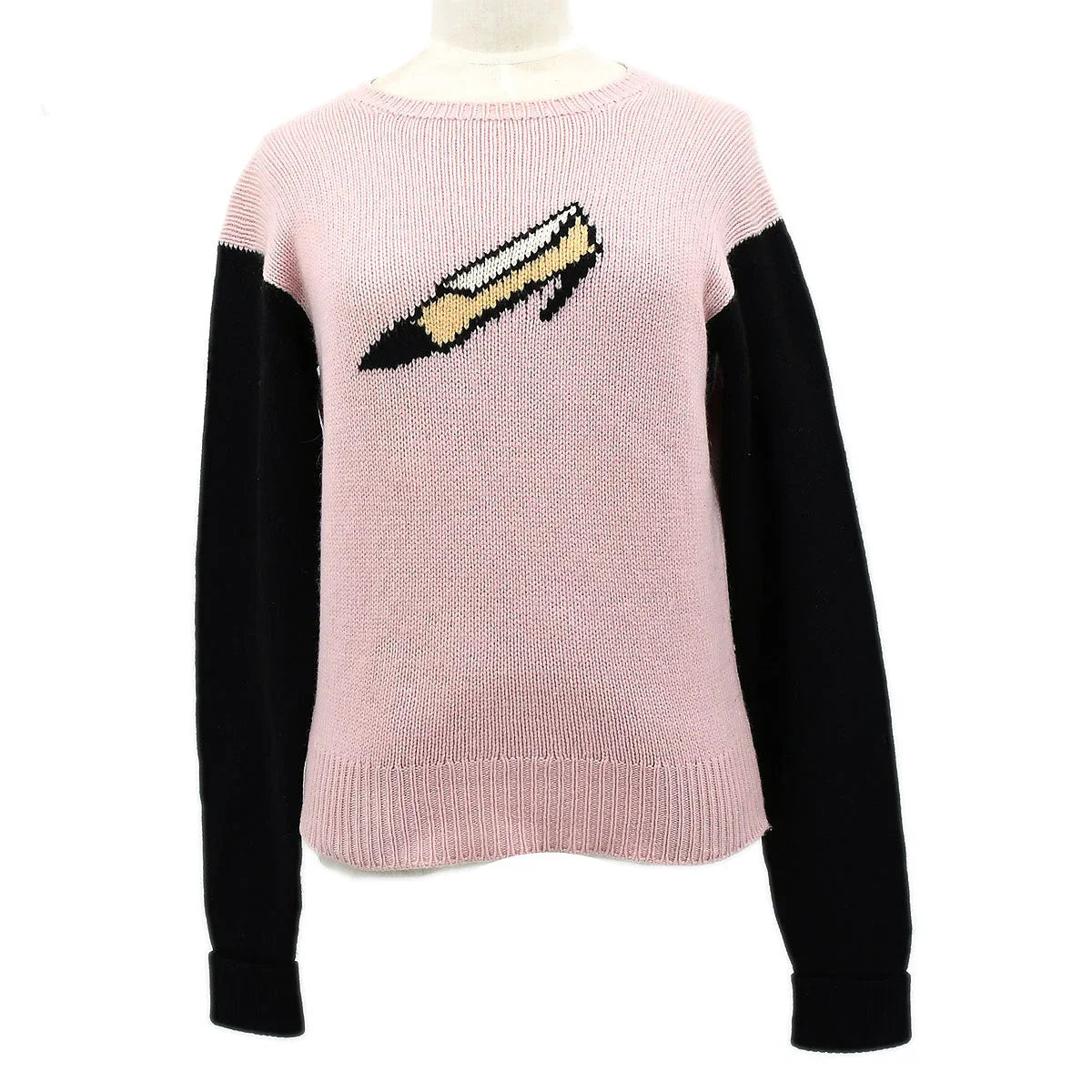 Chanel 1995 Fall shoe-motif cashmere jumper #40