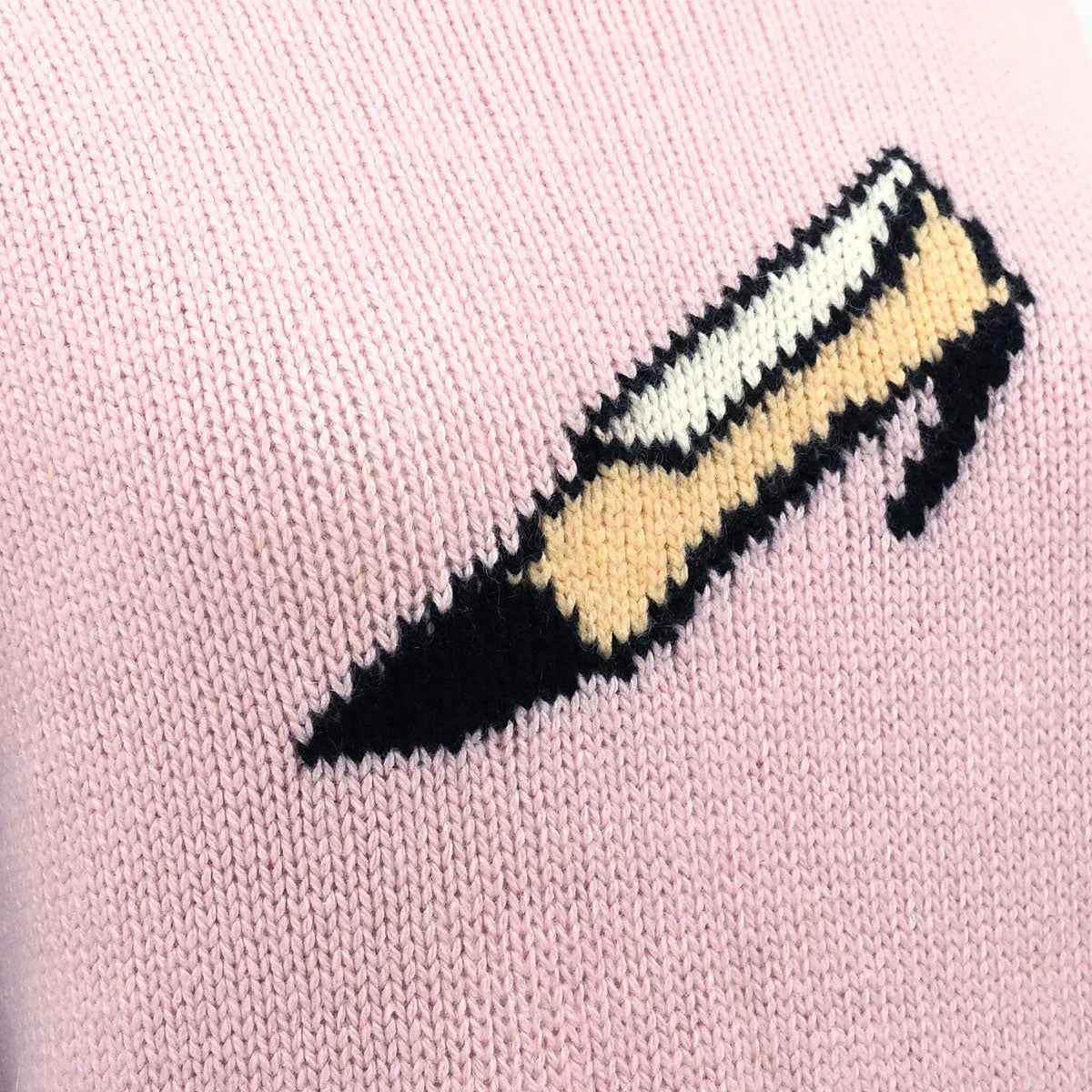 Chanel 1995 Fall shoe-motif cashmere jumper #40