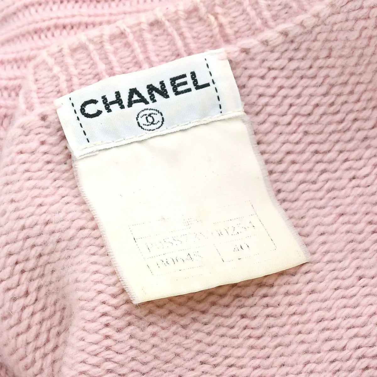 Chanel 1995 Fall shoe-motif cashmere jumper #40
