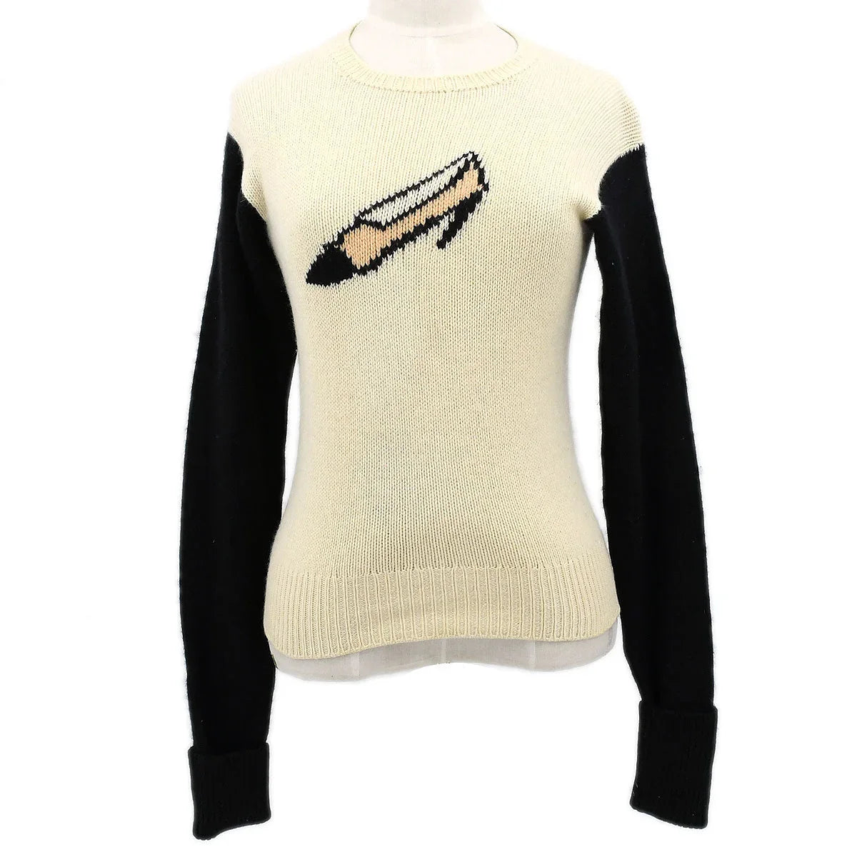 Chanel 1995 Fall shoe-motif cashmere jumper