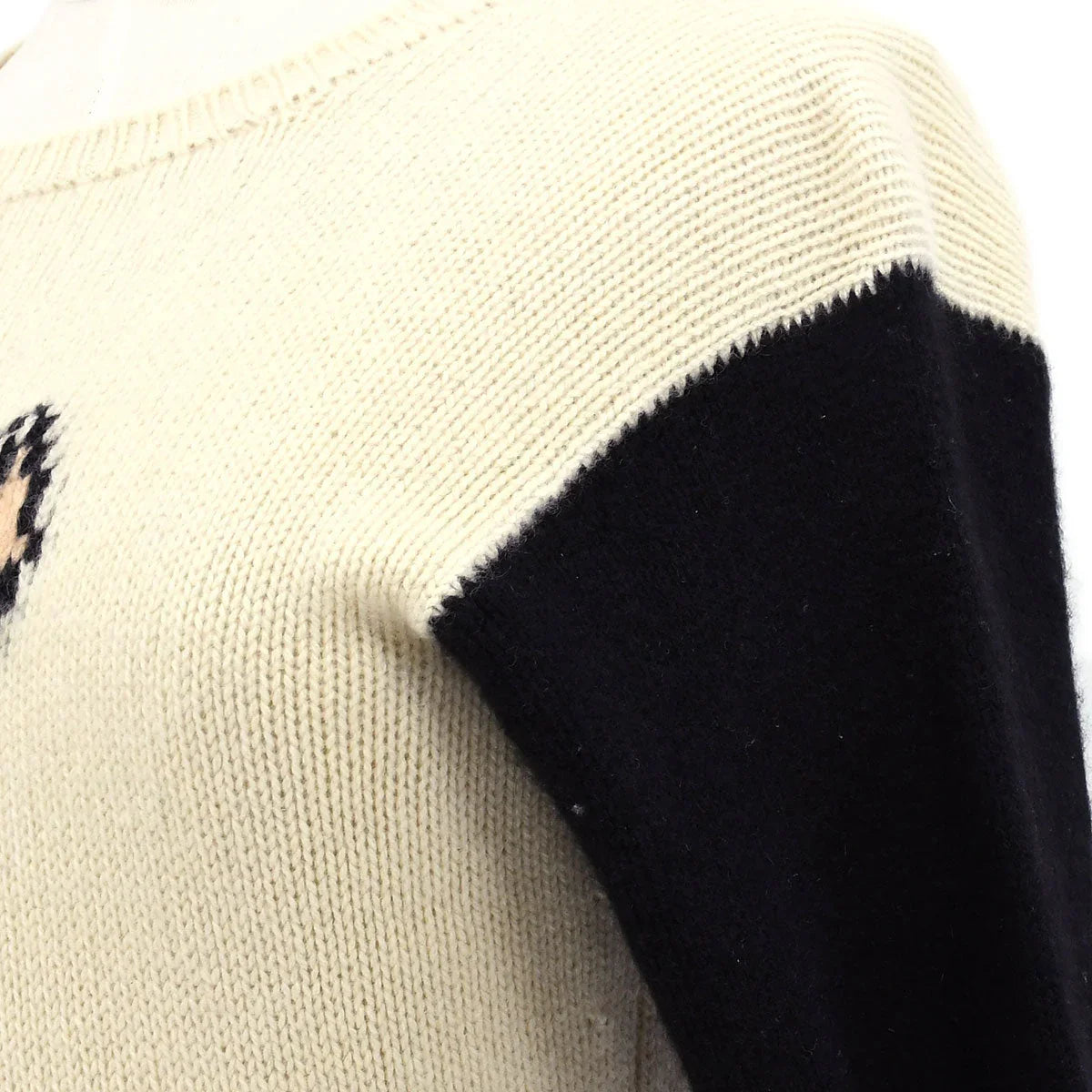 Chanel 1995 Fall shoe-motif cashmere jumper