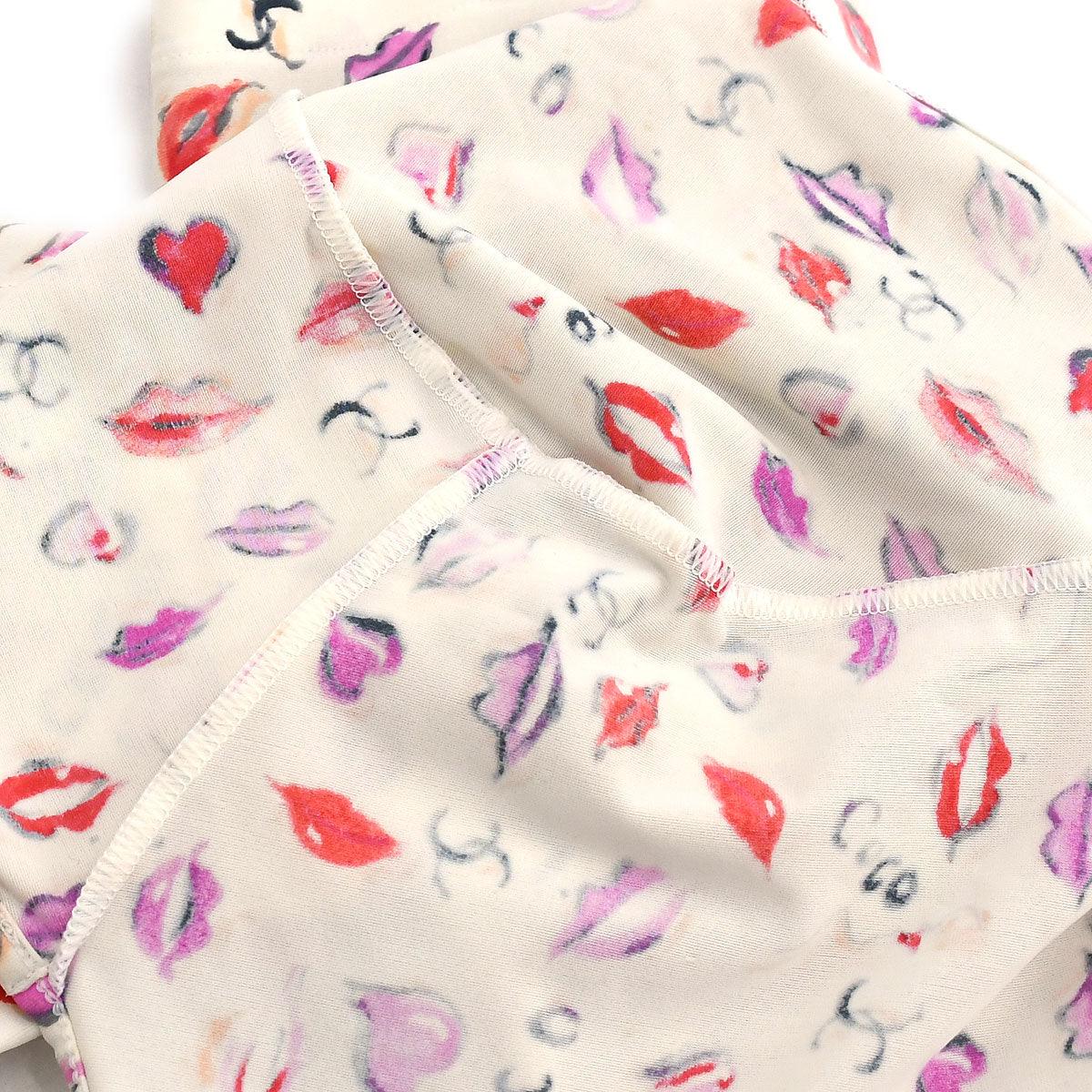 Chanel 1995 Spring Lip Print Cropped Top #44