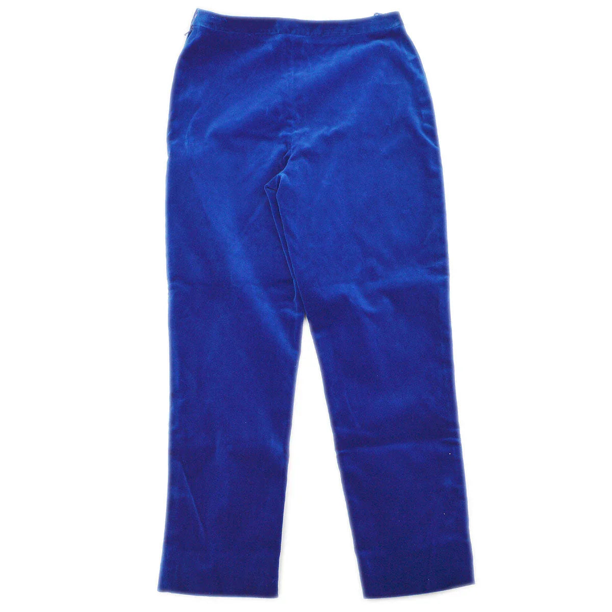 Chanel straight-legged cropped velvet trousers
