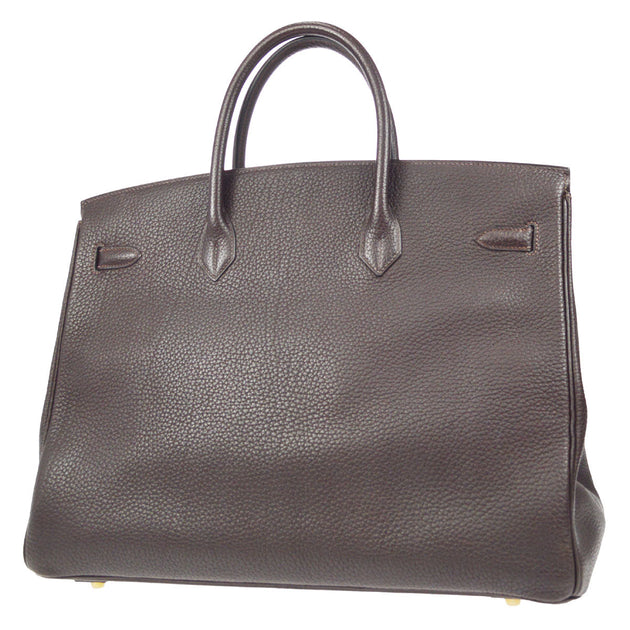 Hermes Birkin 40cm In Chocolate Fjord - D' Borse Boutique