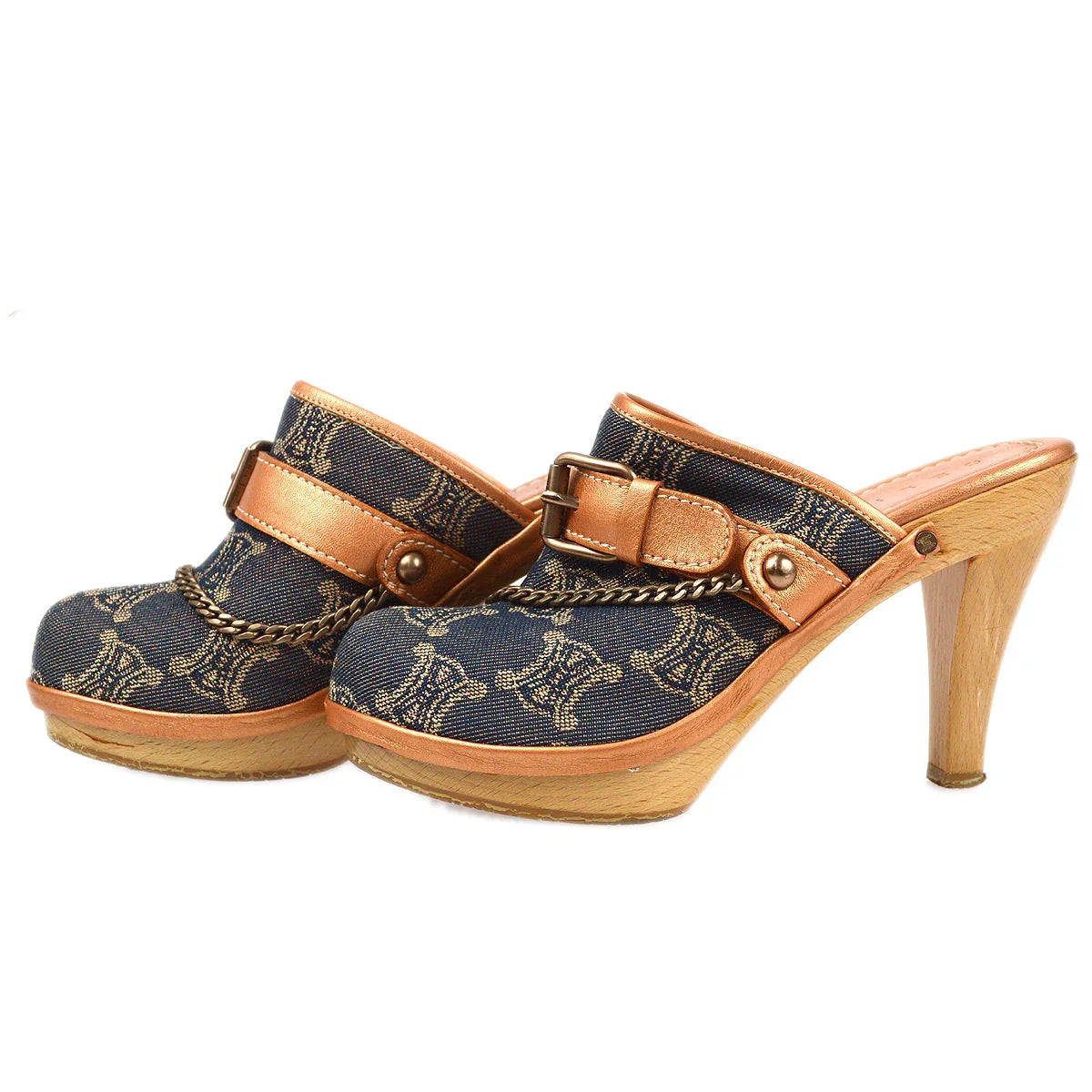 Celine 2000s Paris Macadam Mules Shoes #35