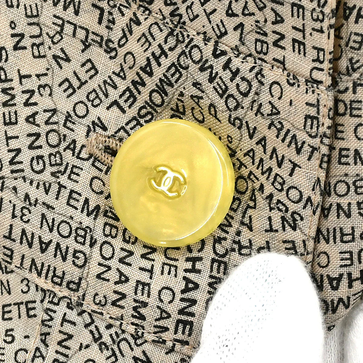 Chanel 1999 Spring Cambon-print shirt dress #42