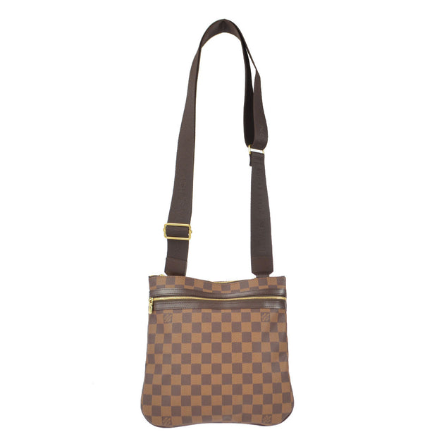 Brown Louis Vuitton Damier Canvas Bosphore Pochette Crossbody Bag