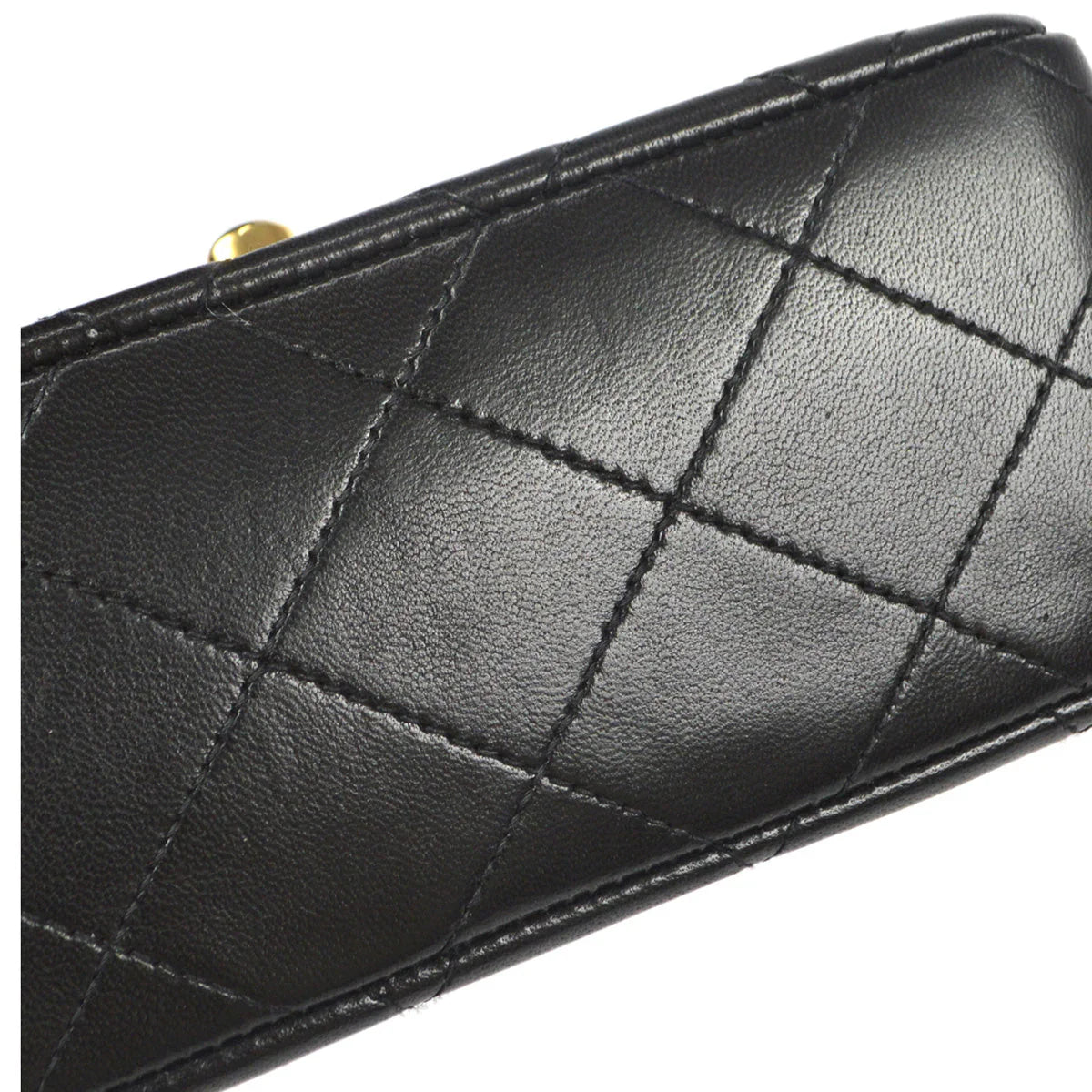 Chanel 1994 Classic Flap Handbag Micro Black Lambskin