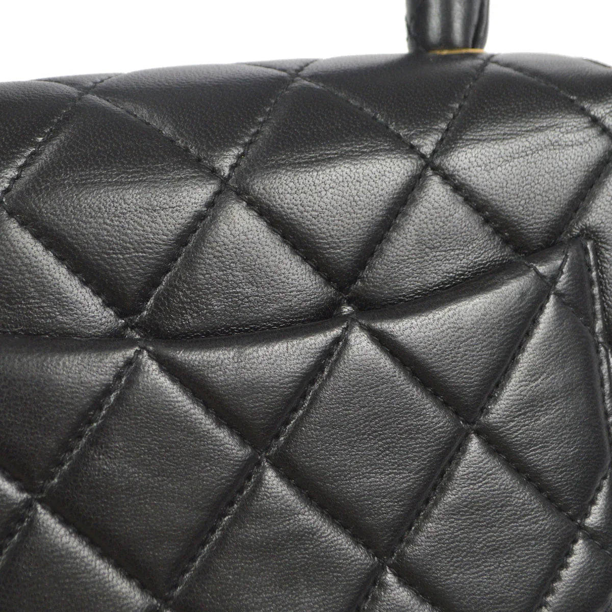 Chanel 1994 Classic Flap Handbag Micro Black Lambskin