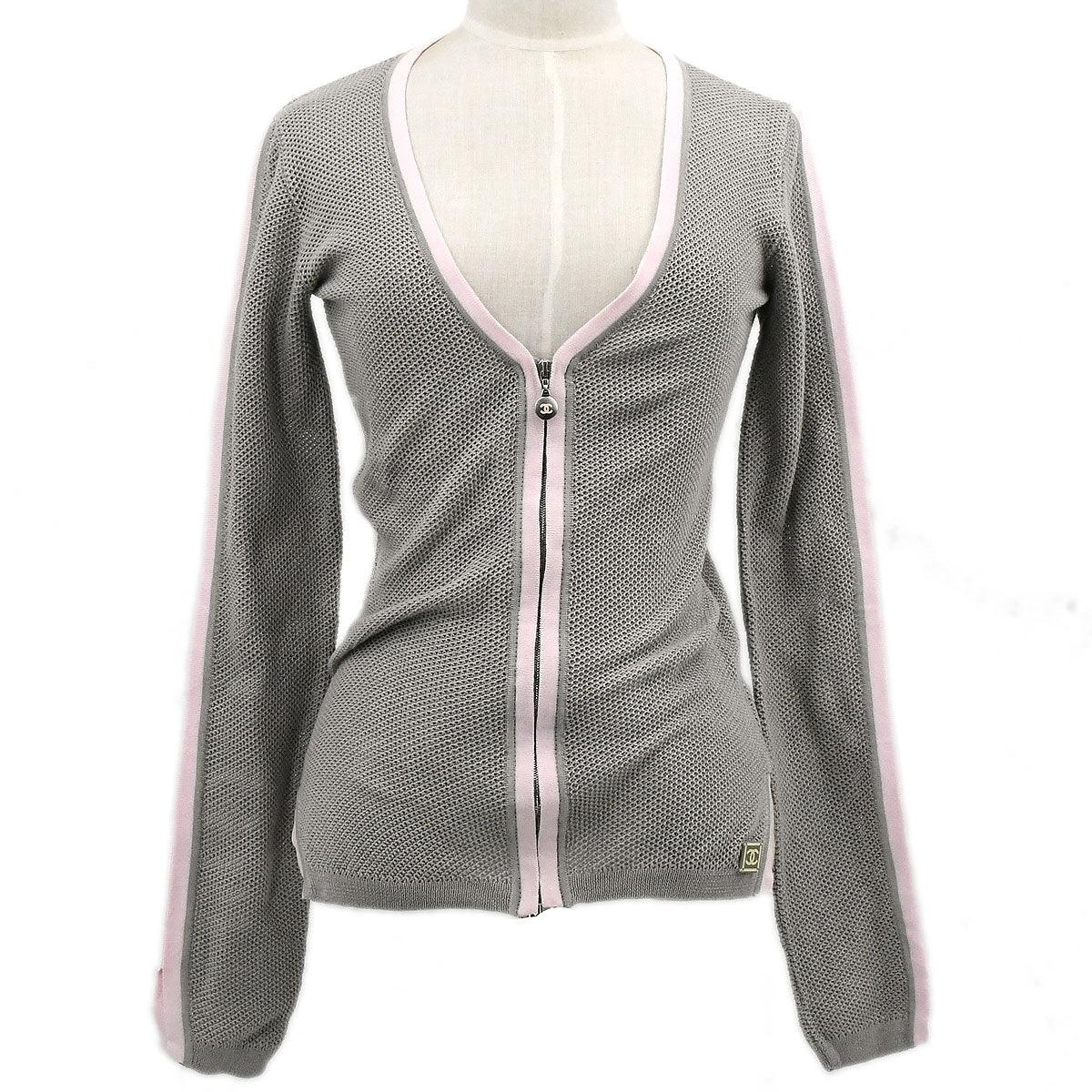 Chanel 2003 Spring Sports Line zip-front top #34