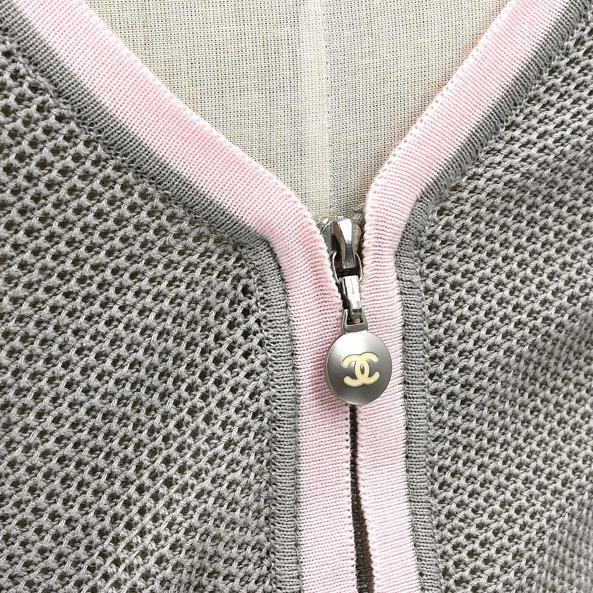 Chanel 2003 Spring Sports Line zip-front top #34