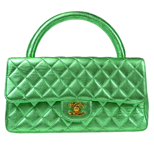 Green chanel online handbag