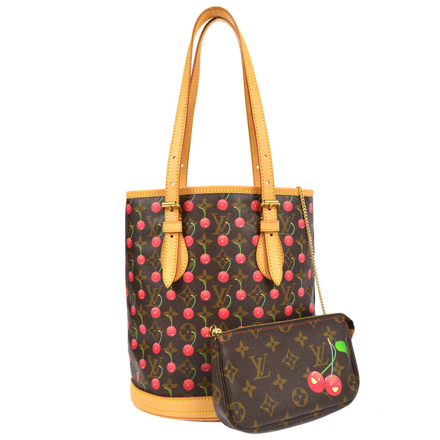 Louis Vuitton x Takashi Murakami Monogram Cherry Sac Plat Bag