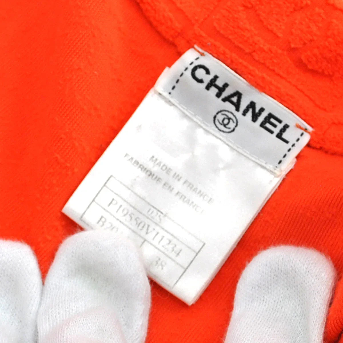 Chanel 2002高夏徽标 - 带拖曳的拖曳额外西装外套#38