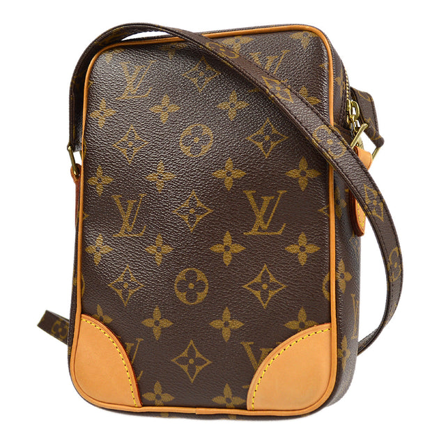 Authentic Louis Vuitton Monogram Danube Shoulder Cross Body Bag M45266 LV  Brown