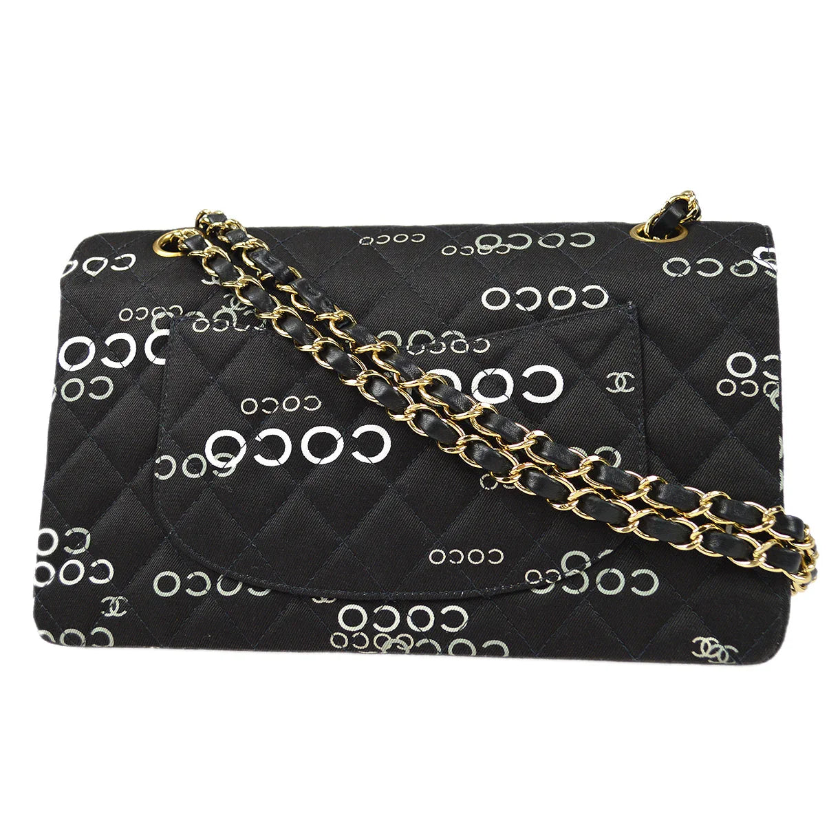 Chanel * 2001 COCO Classic Double Flap Medium Black
