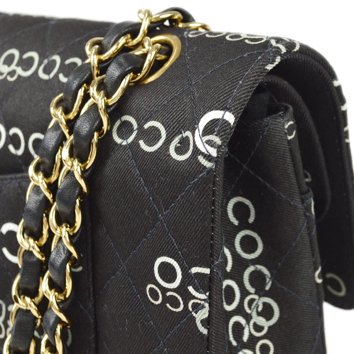 Chanel * 2001 COCO Classic Double Flap Medium Black