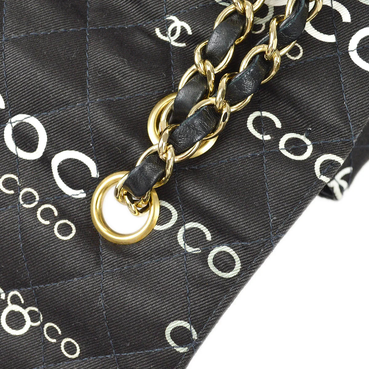 Chanel * 2001 COCO Classic Double Flap Medium Black