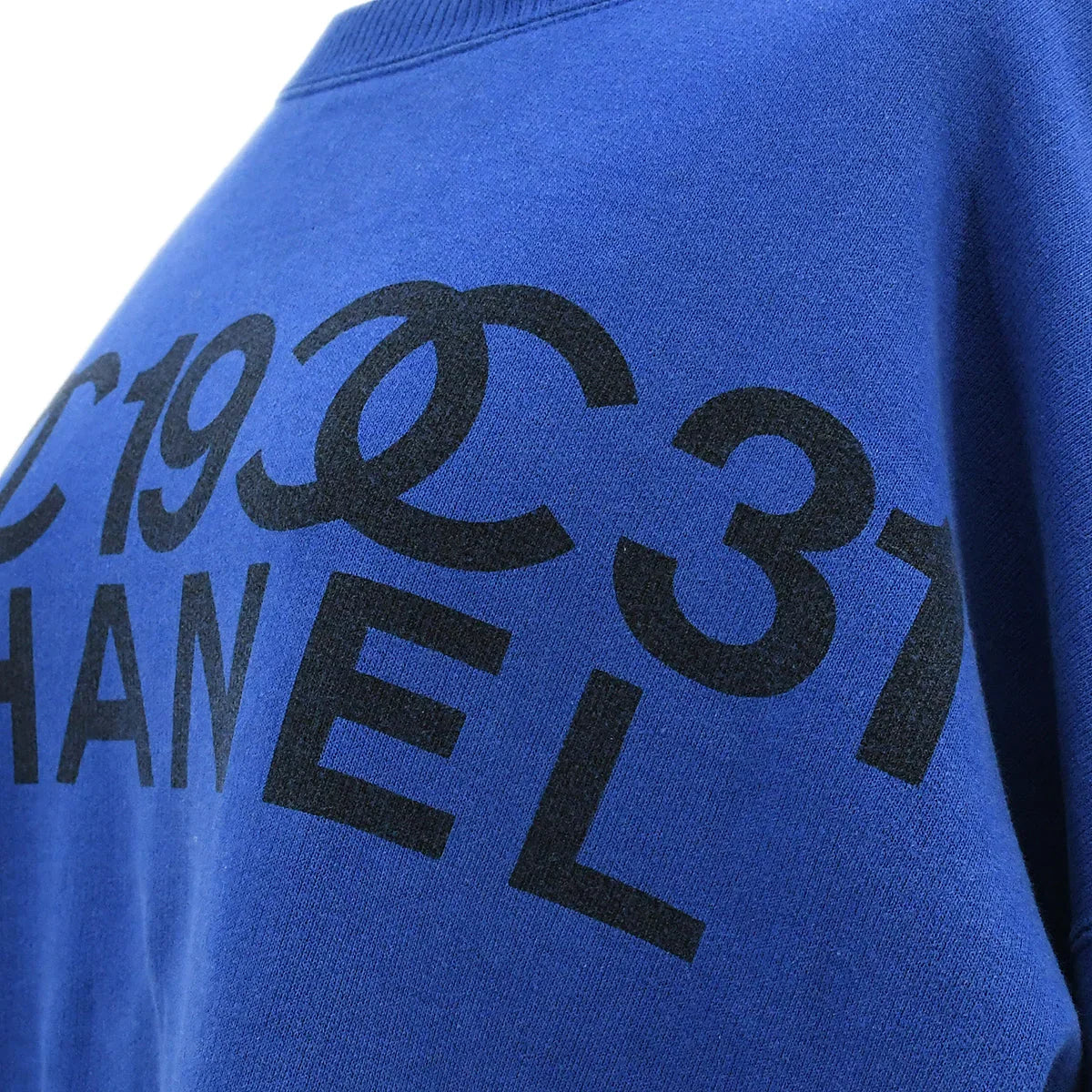 Chanel logo-print cotton sweatshirt