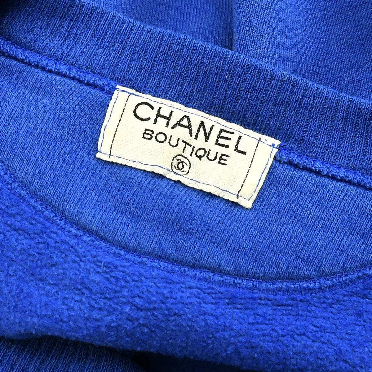 Chanel logo-print cotton sweatshirt
