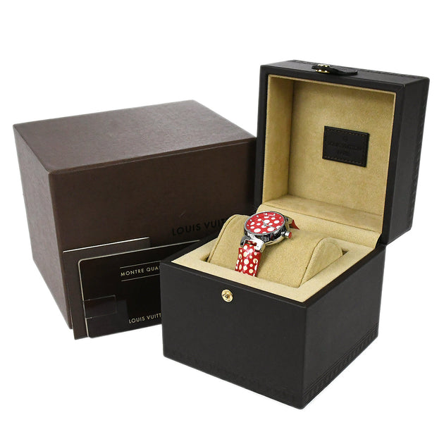 Louis Vuitton 2012 Yayoi Kusama Tambour Watch 27mm – AMORE Vintage