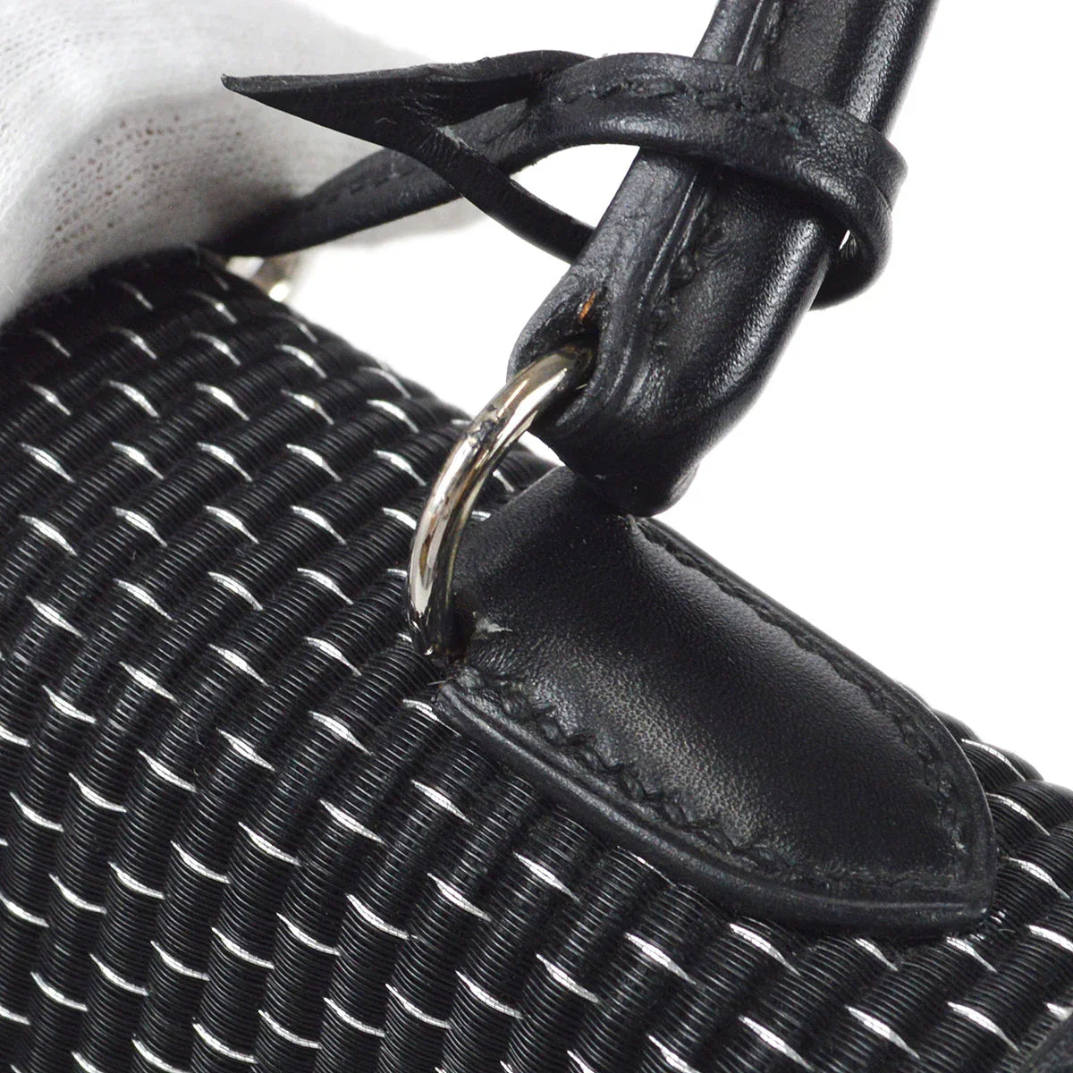 Hermes * 1999 Kelly 25 Sellier Black Metal Crinolin