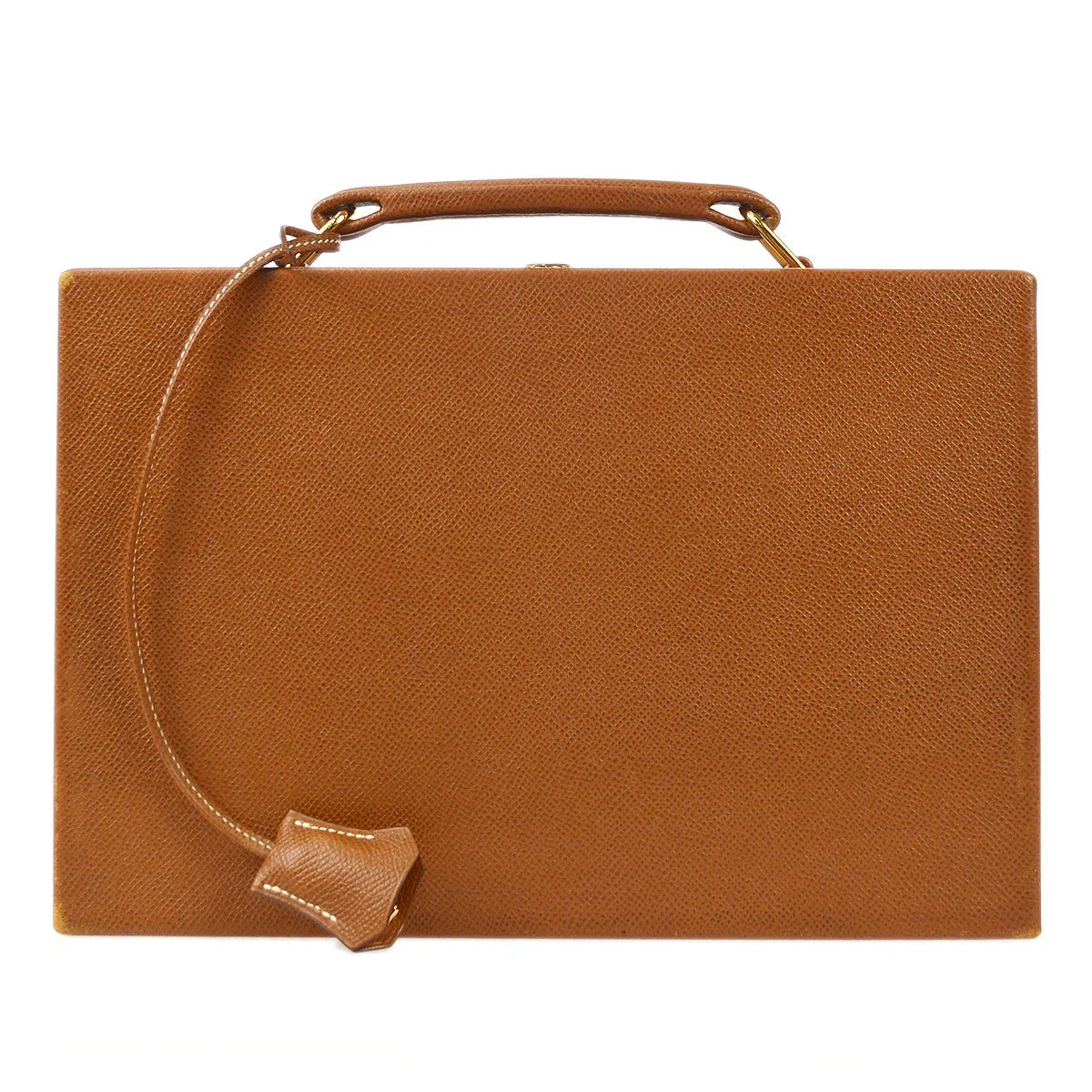 Hermes * 1993 Jewelry Case Courchevel Gold