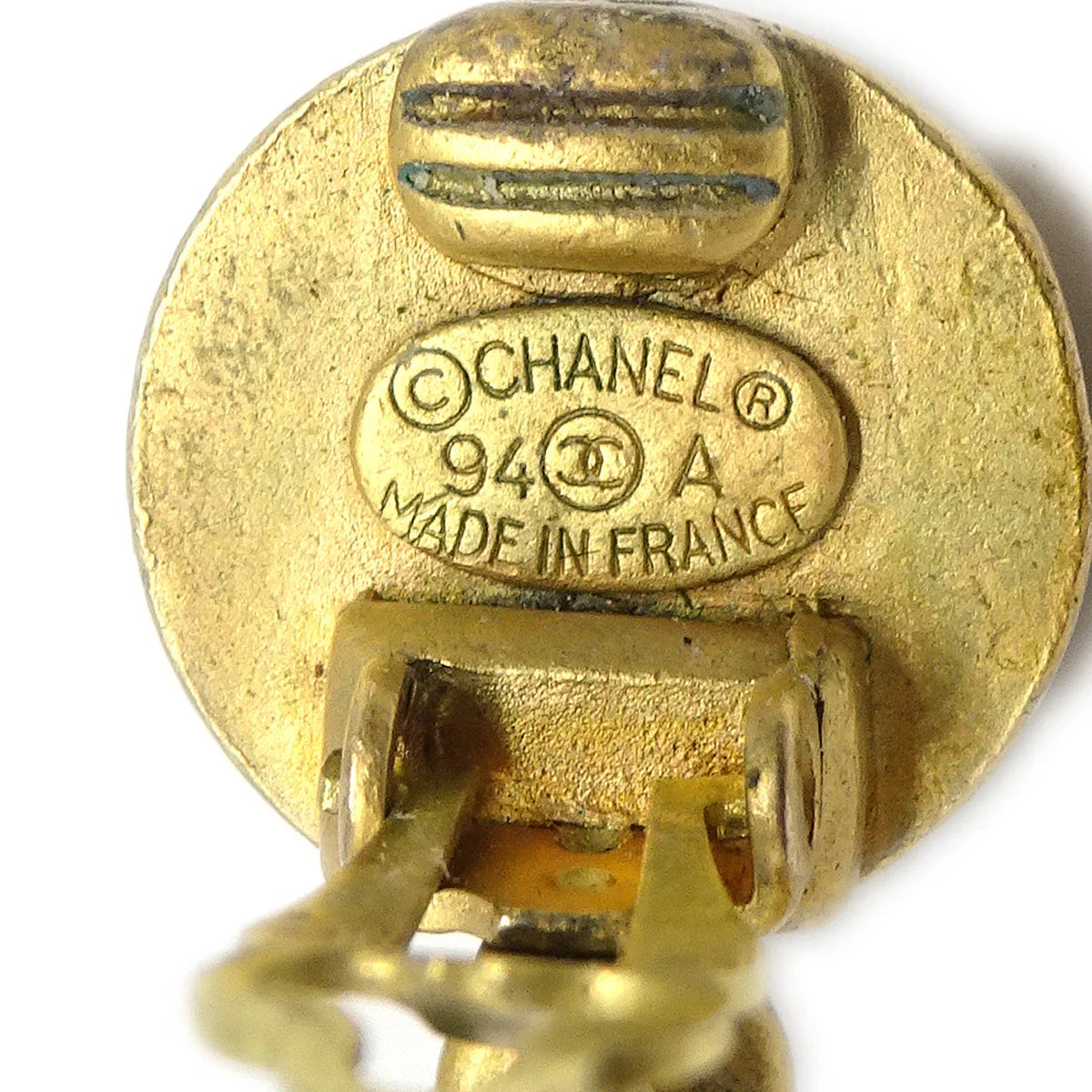 Chanel 1994箍耳环夹式金色94A