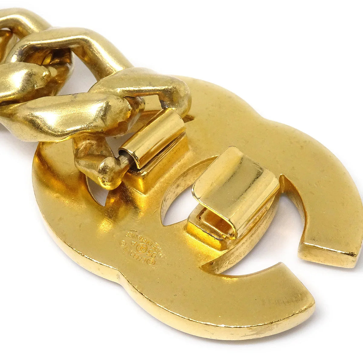 Chanel 1995 Crystal&Gold CC链带95p