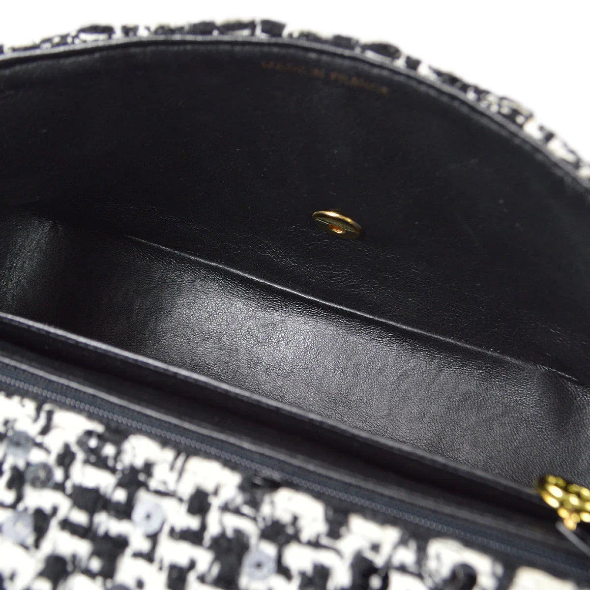Chanel * 1994-1996 Handbag Black Tweed Sequin