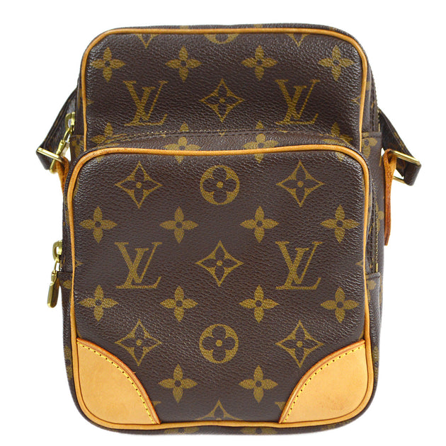Louis Vuitton Vintage Monogram Leather Cross Body Bag Purse