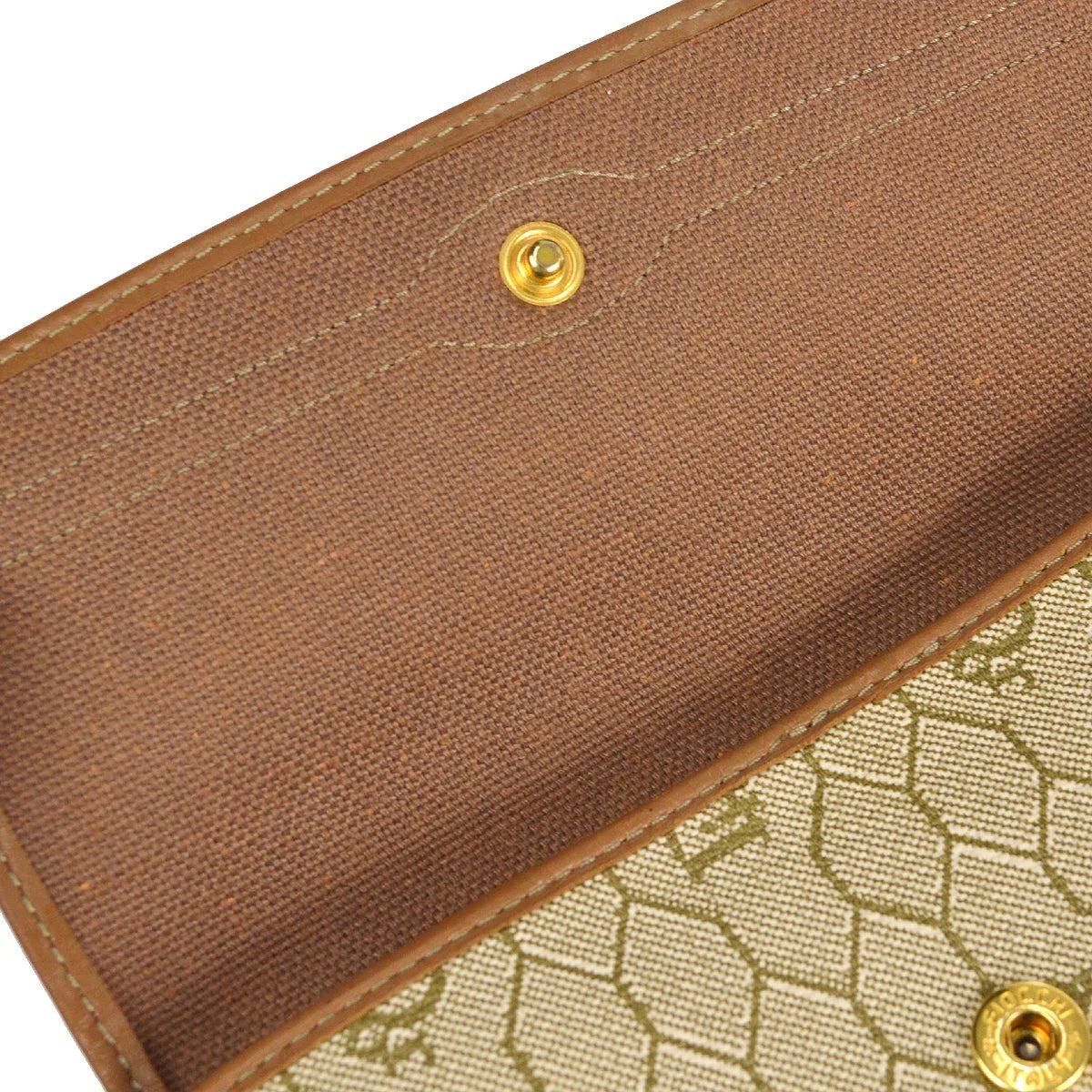 Christian Dior 1980s Honeycomb Clutch Bag Beige