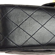 Chanel 1997-1999 Classic Double Flap Medium Black Lambskin