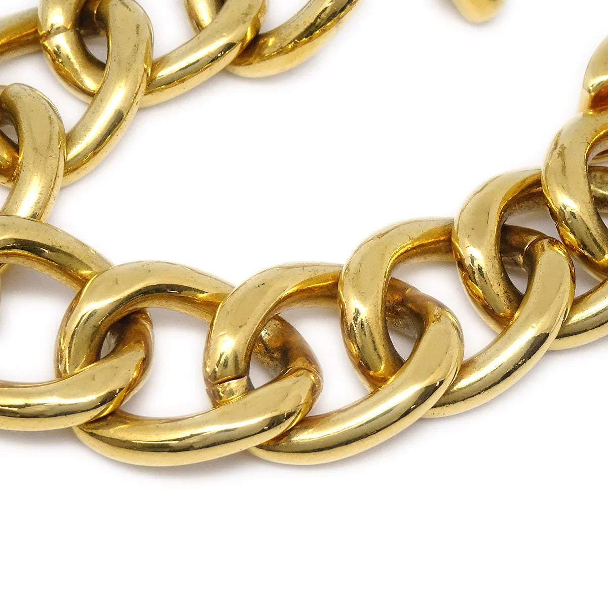 Chanel 1996 Turnlock Gold Chain Bracelet 96A