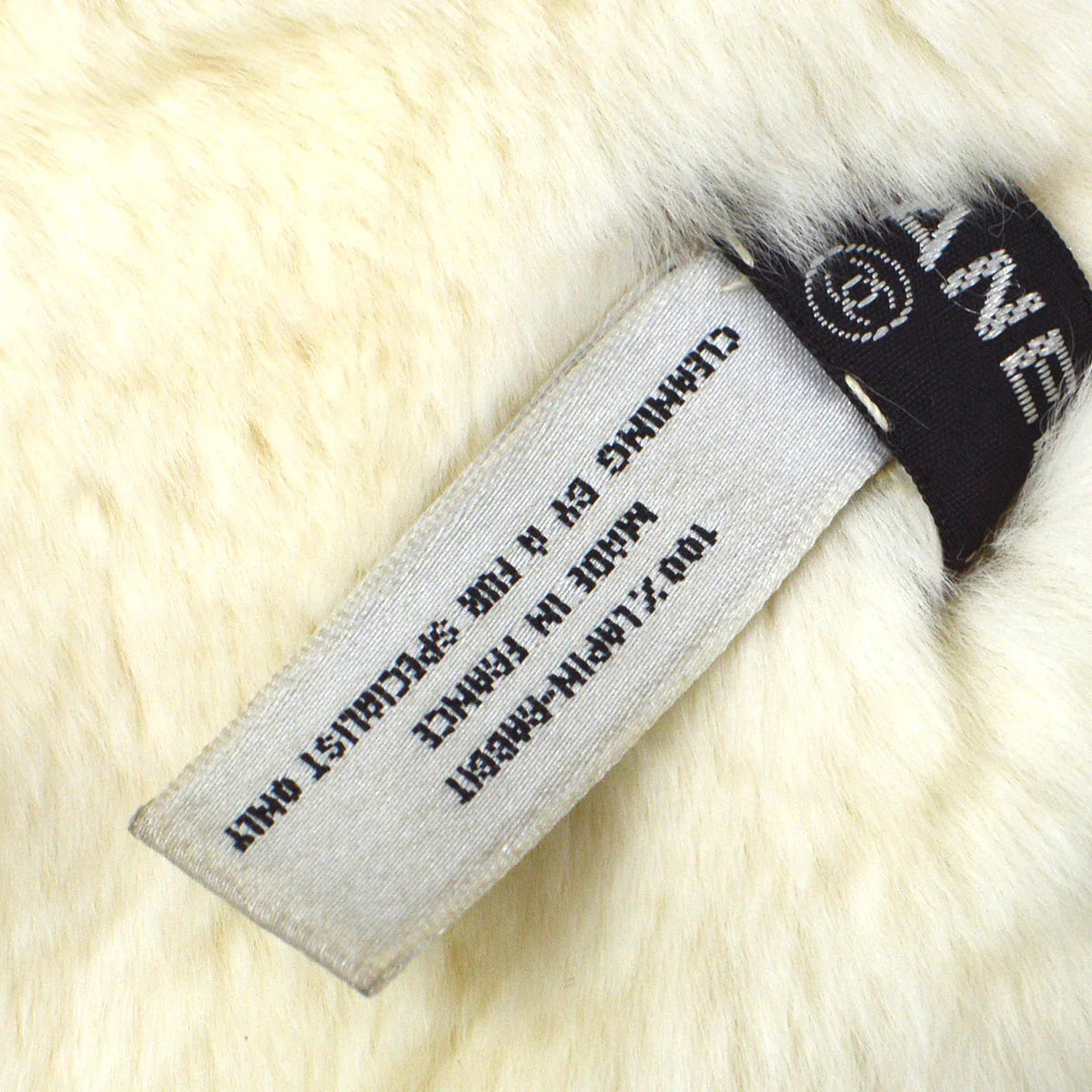 Chanel Fur Bracelet Bangle Wristband White