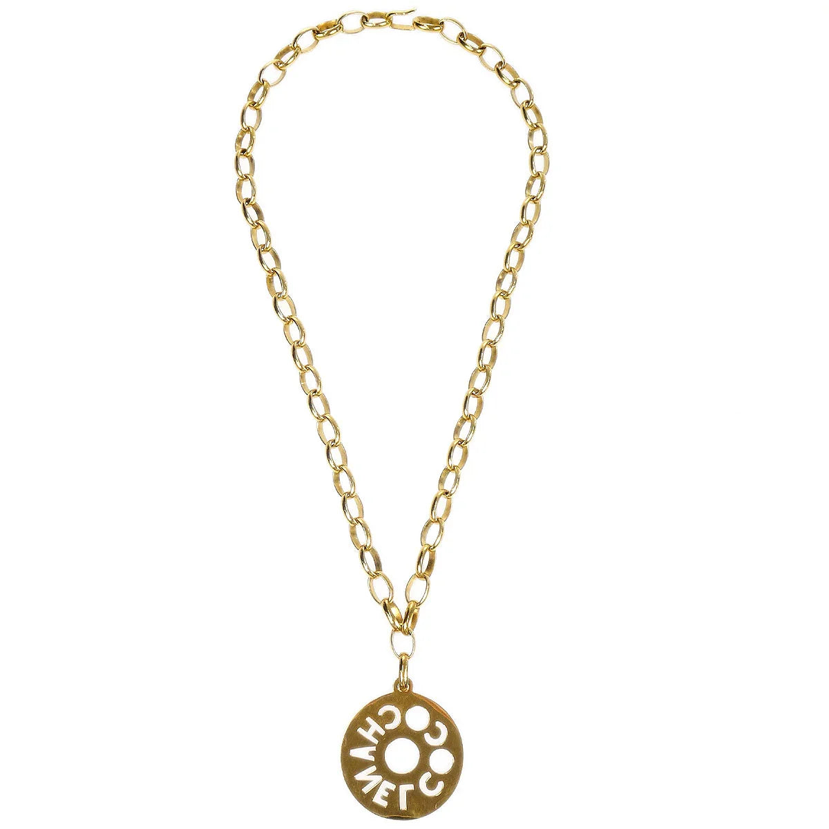Chanel Jumbo Cutout Logo Necklace