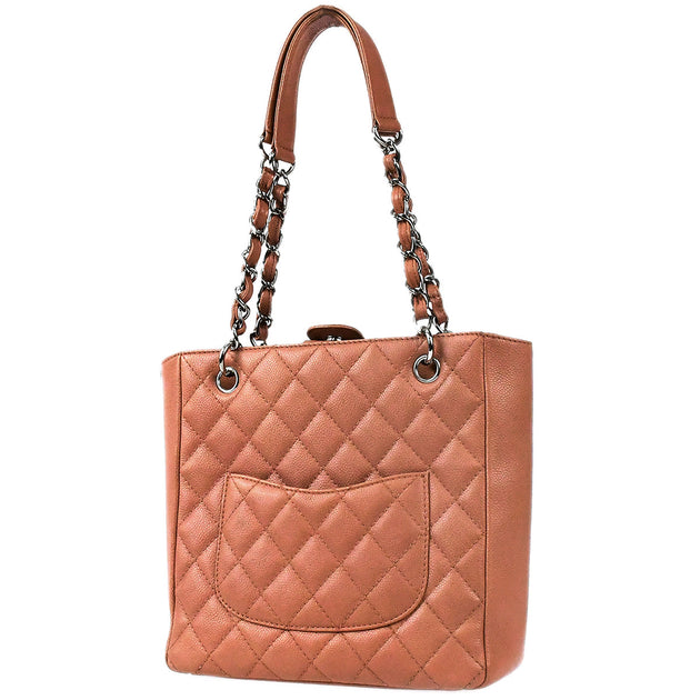 Chanel Quilted Shopping Tote