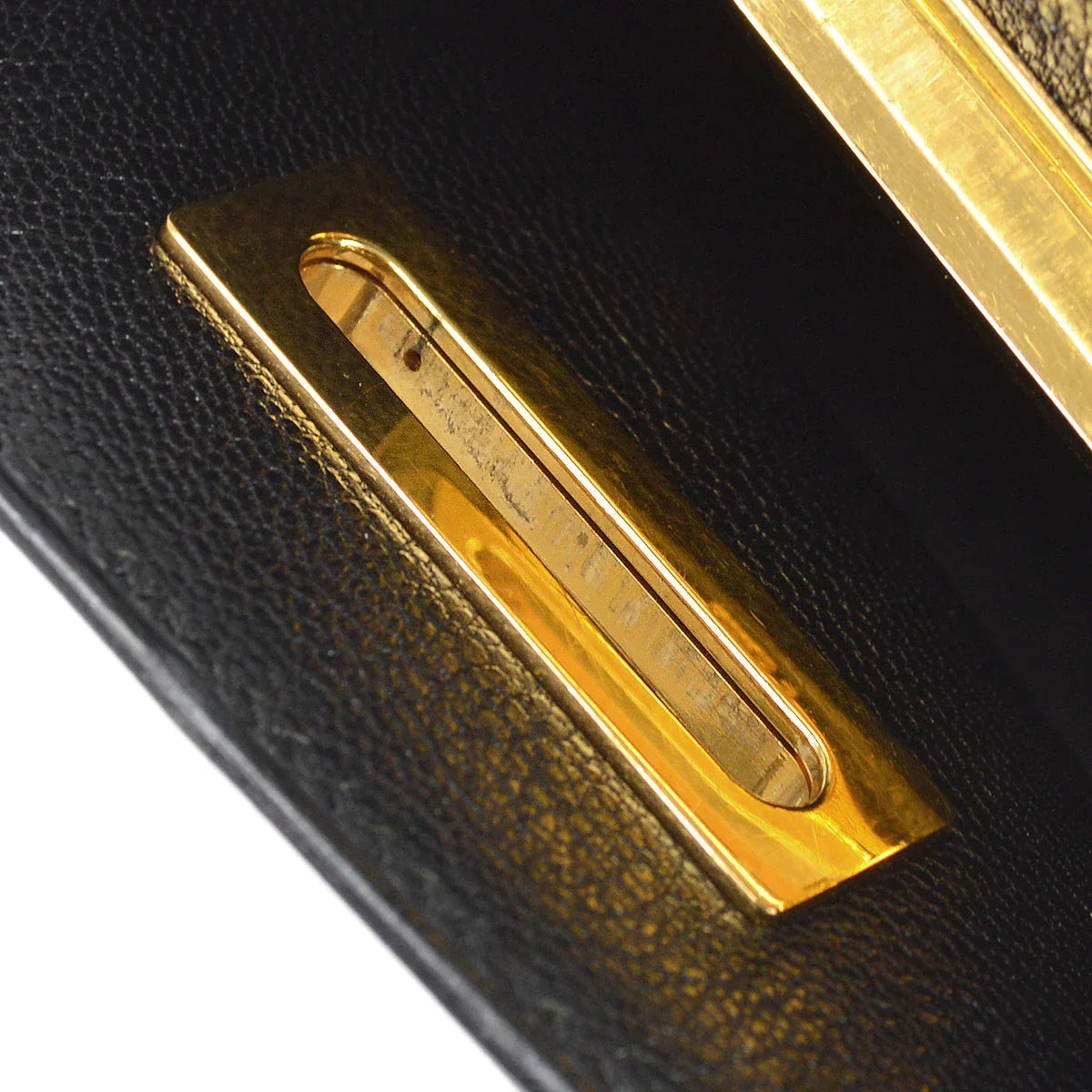 Hermes 2002 Toolbox Handbag Black Box Calf