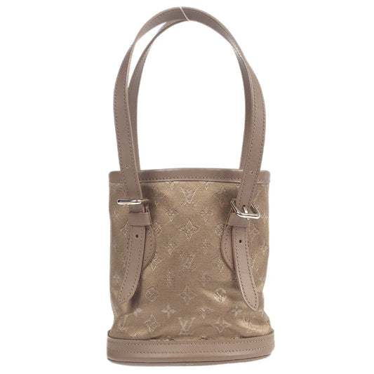 路易威登(Louis Vuitton)2001小桶手提包灰色会标缎M92145