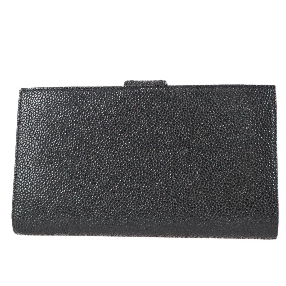 Chanel 2003-2004 Long Wallet Black Caviar