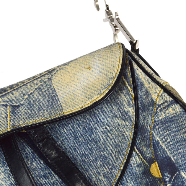 Christian Dior Double Saddle Handbag Blue – AMORE Vintage Tokyo