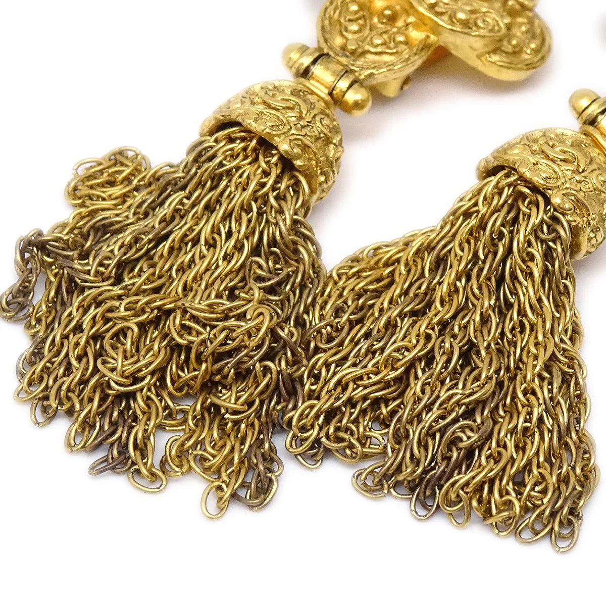 Chanel 1994 Filigree Earrings Clip-On Gold