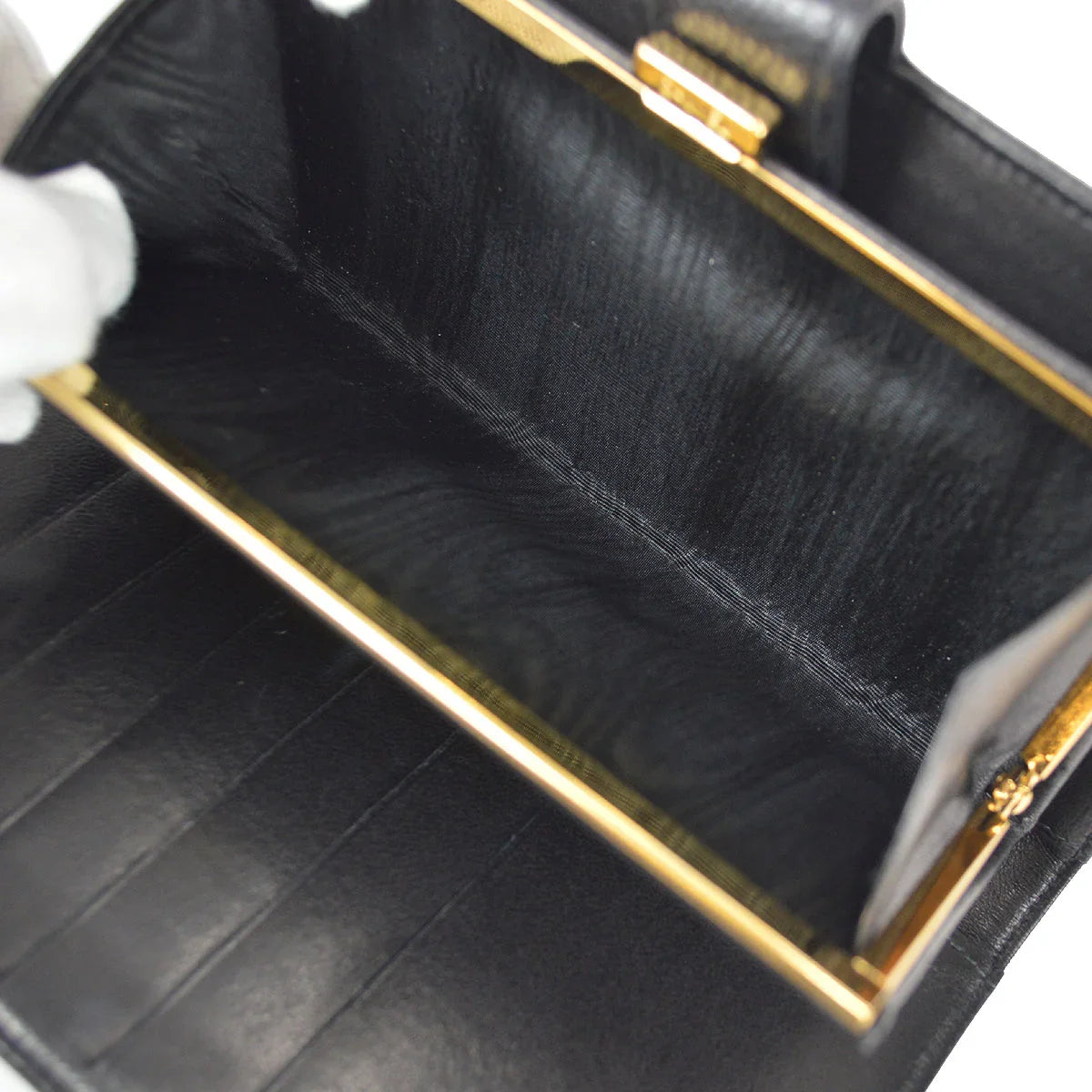 Chanel 2001-2003 Timeless Long Wallet Black Caviar
