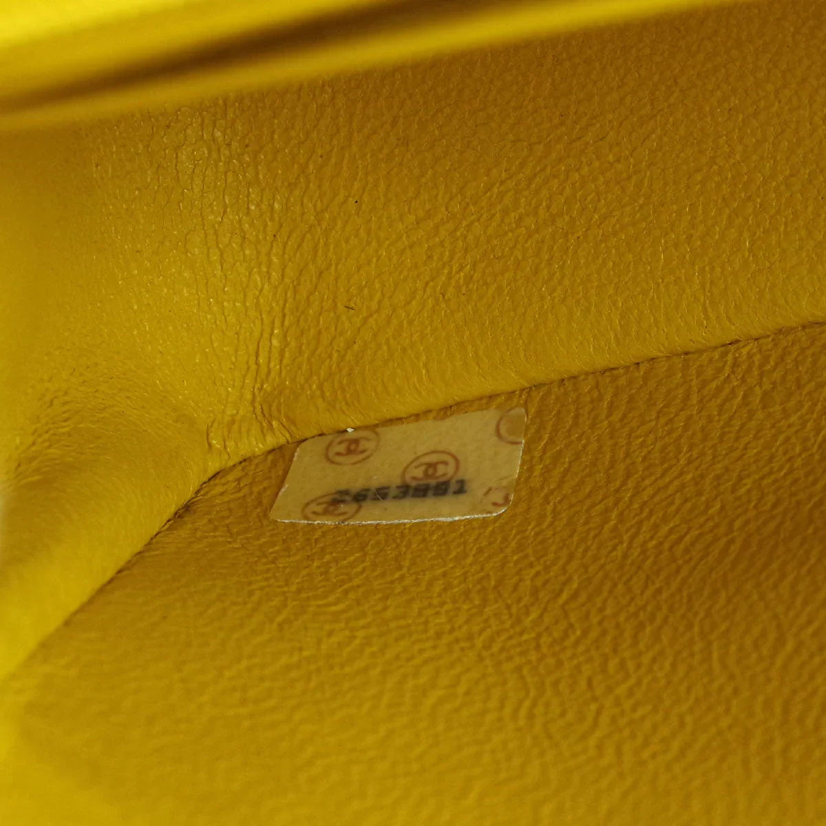 Chanel * 1991-1994 Diana Small Yellow Linen