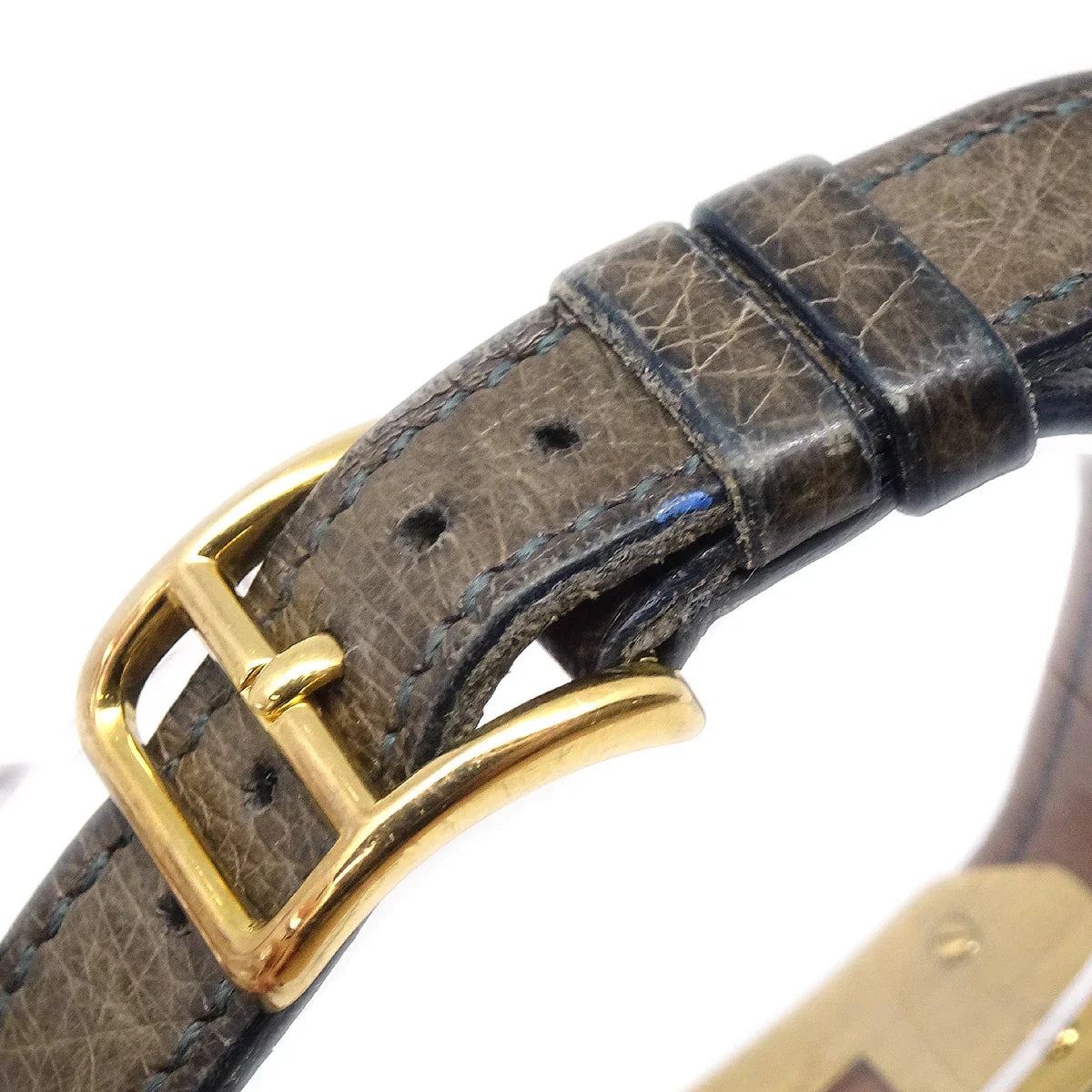 爱马仕·凯利(Hermes Kelly)观看Etoupe Gray Ostrich