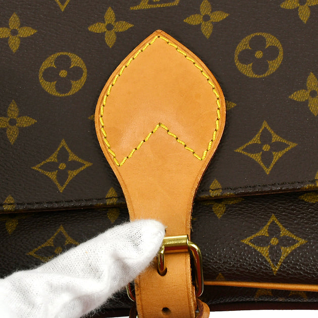 Shop for Louis Vuitton Monogram Canvas Leather Cartouchiere MM Bag