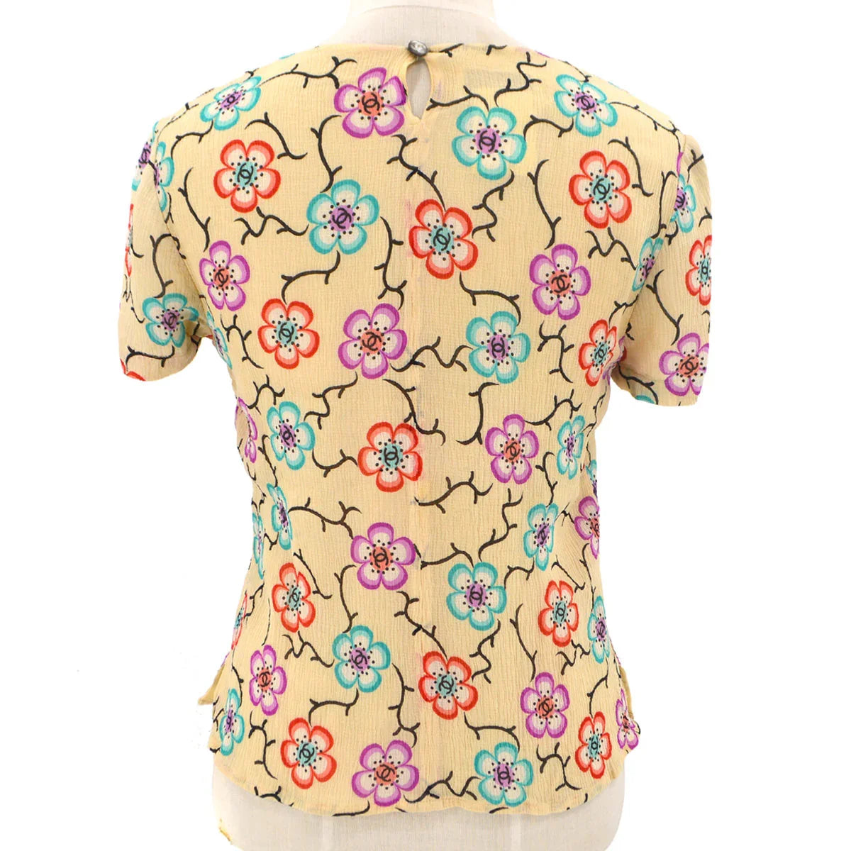 Chanel 2001 High-Summer CC Floral Pattern T-shirt #38