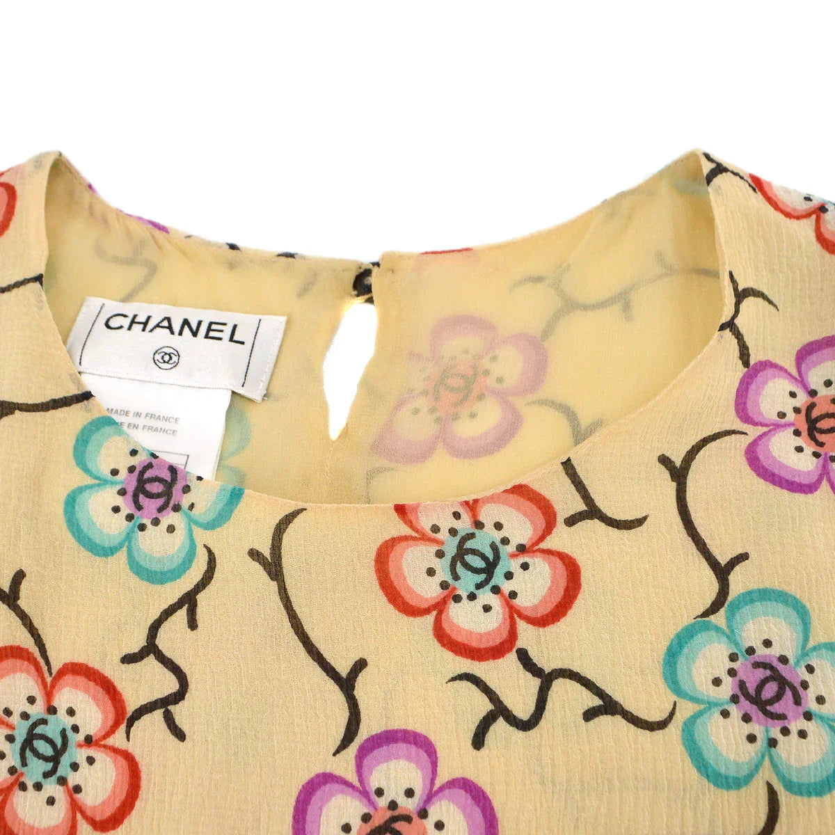 Chanel 2001 High-Summer CC Floral Pattern T-shirt #38