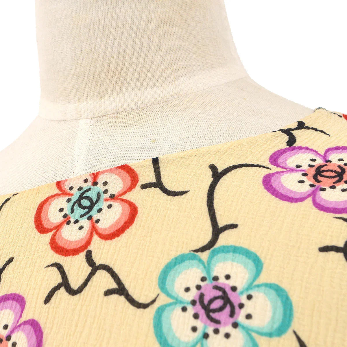 Chanel 2001 High-Summer CC Floral Pattern T-shirt #38